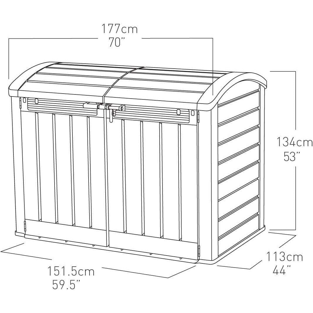 Keter Store It Out Ultra Plastic Shed 2000L